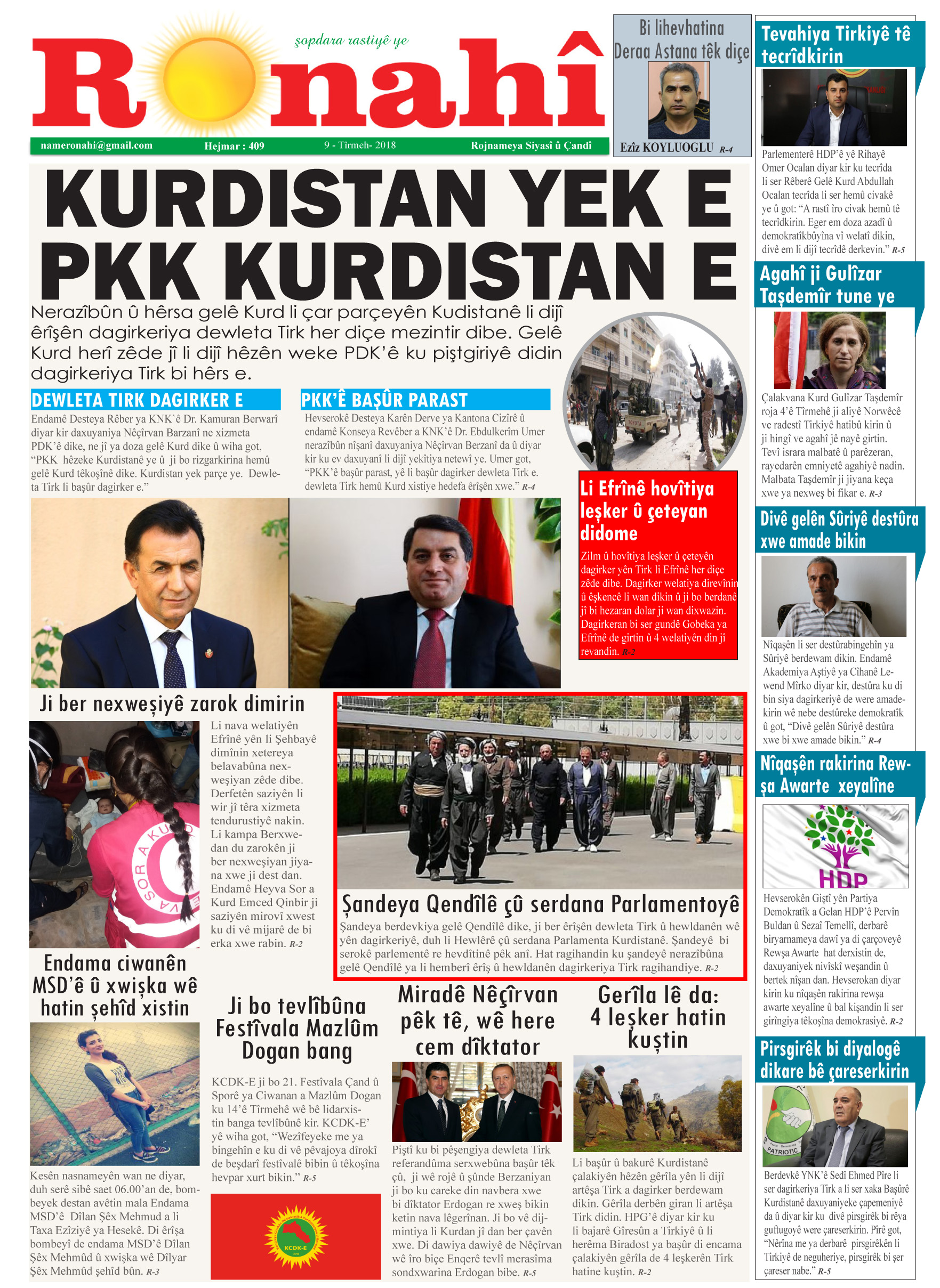 KURDISTAN YEK E  PKK KURDISTAN E