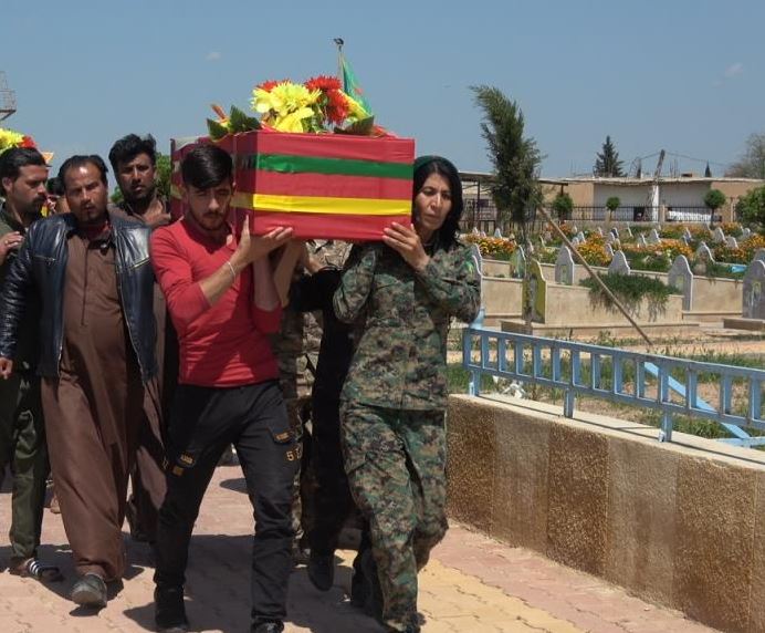 Cenazeyên 2 şehîdan li Hesekê hatin veşartin
