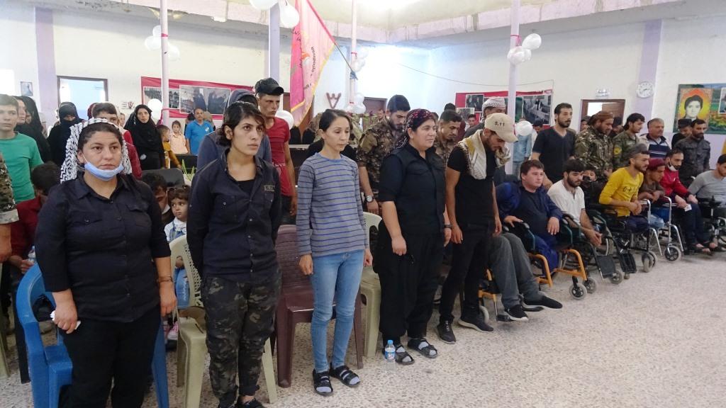 Li Reqayê ji bo birîndarên şer çalakiyek hat lidarxistin