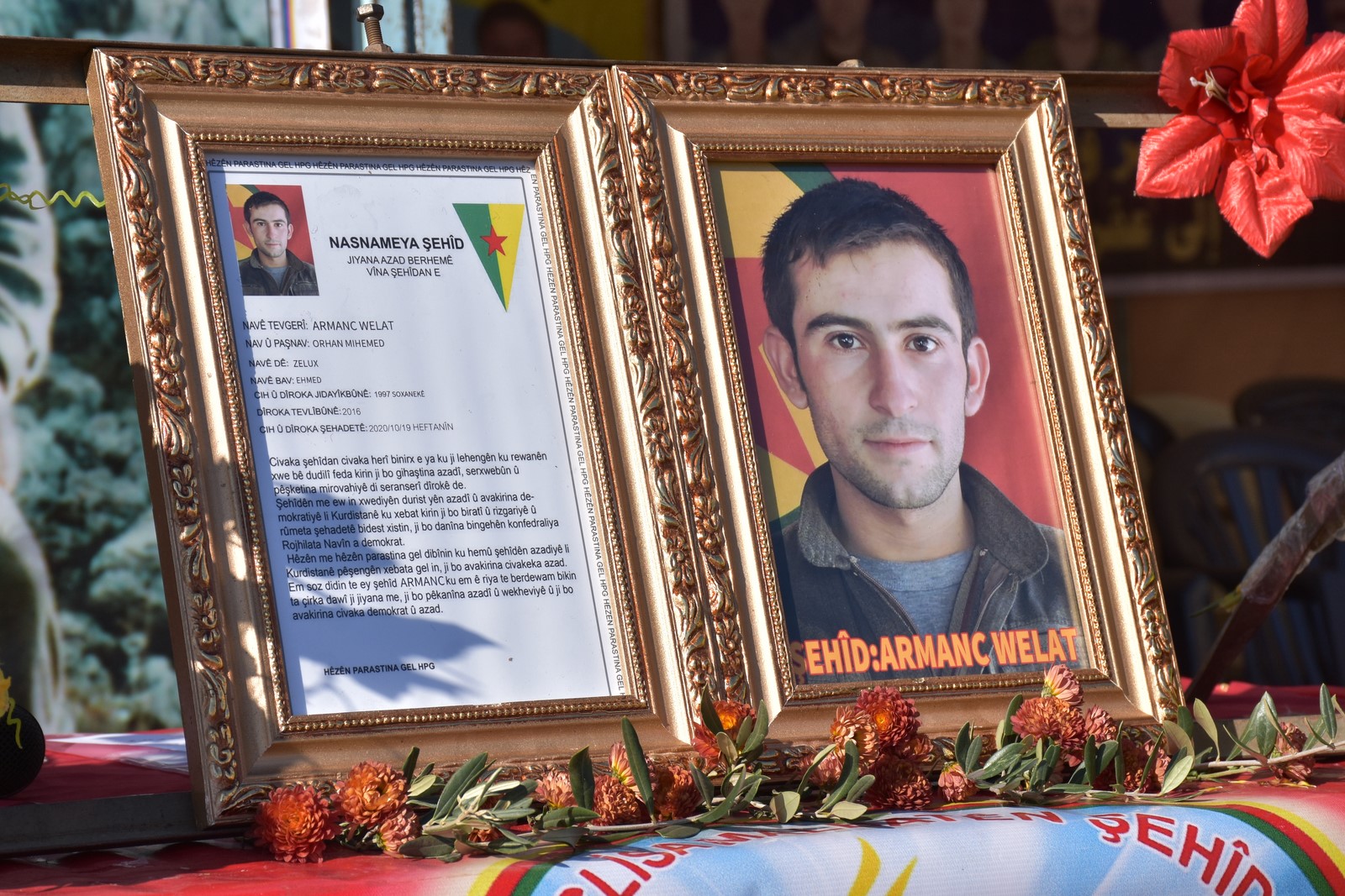 Li Şêrawa merasima şehîd Armanc Welat hat lidarxistin