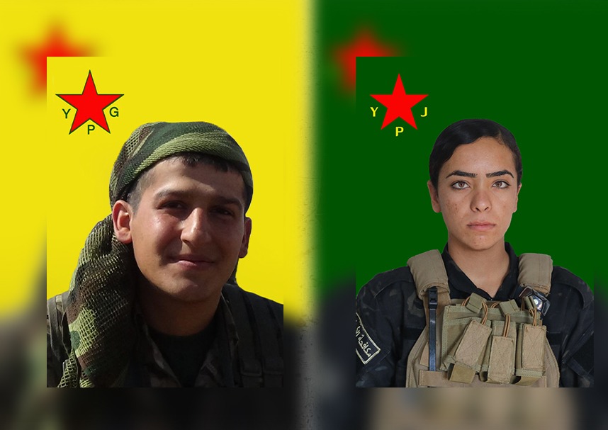 YPG’ê nasnameyên du şervanên xwe yên şehîd eşkere kirin