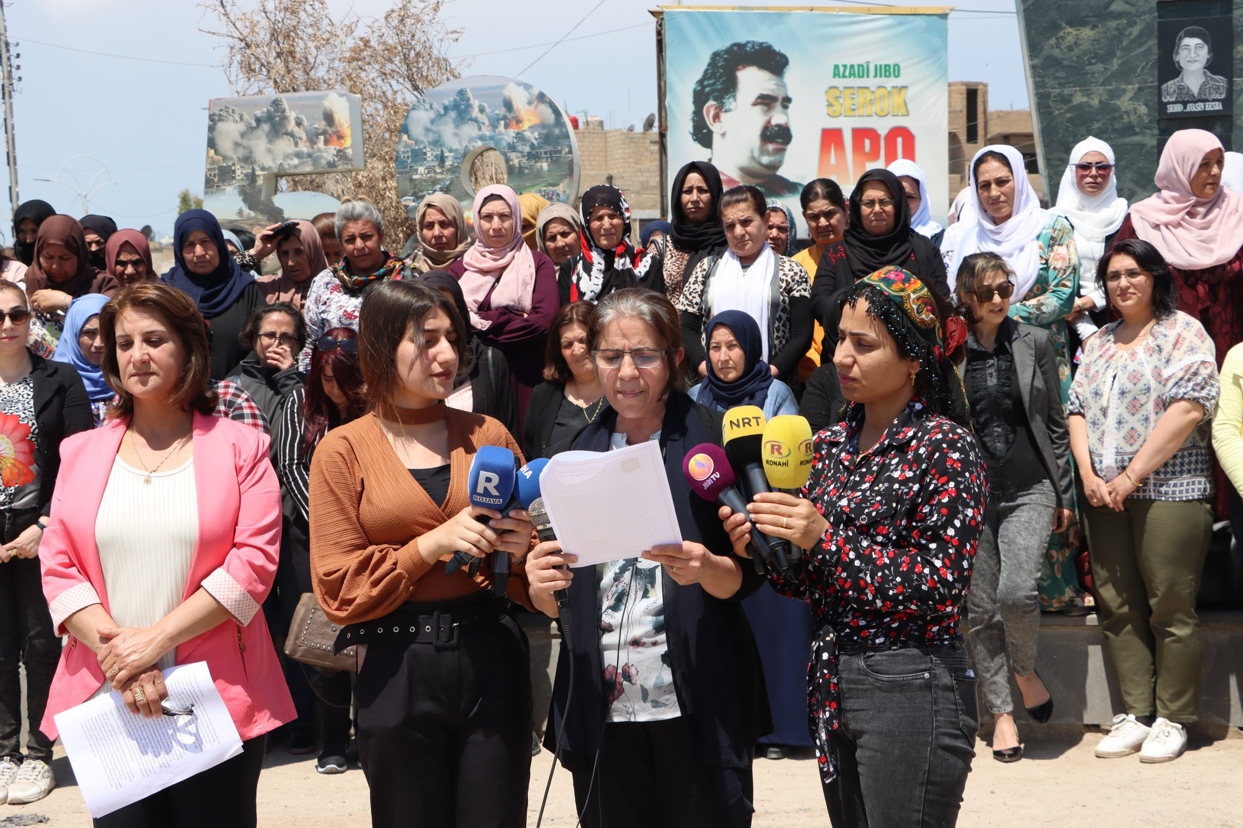 Meclisa Jin Ya Bakur û Rojhilatê Sûriyê li dijî planên qirkirin ya dewleta tirk daxuyanî da