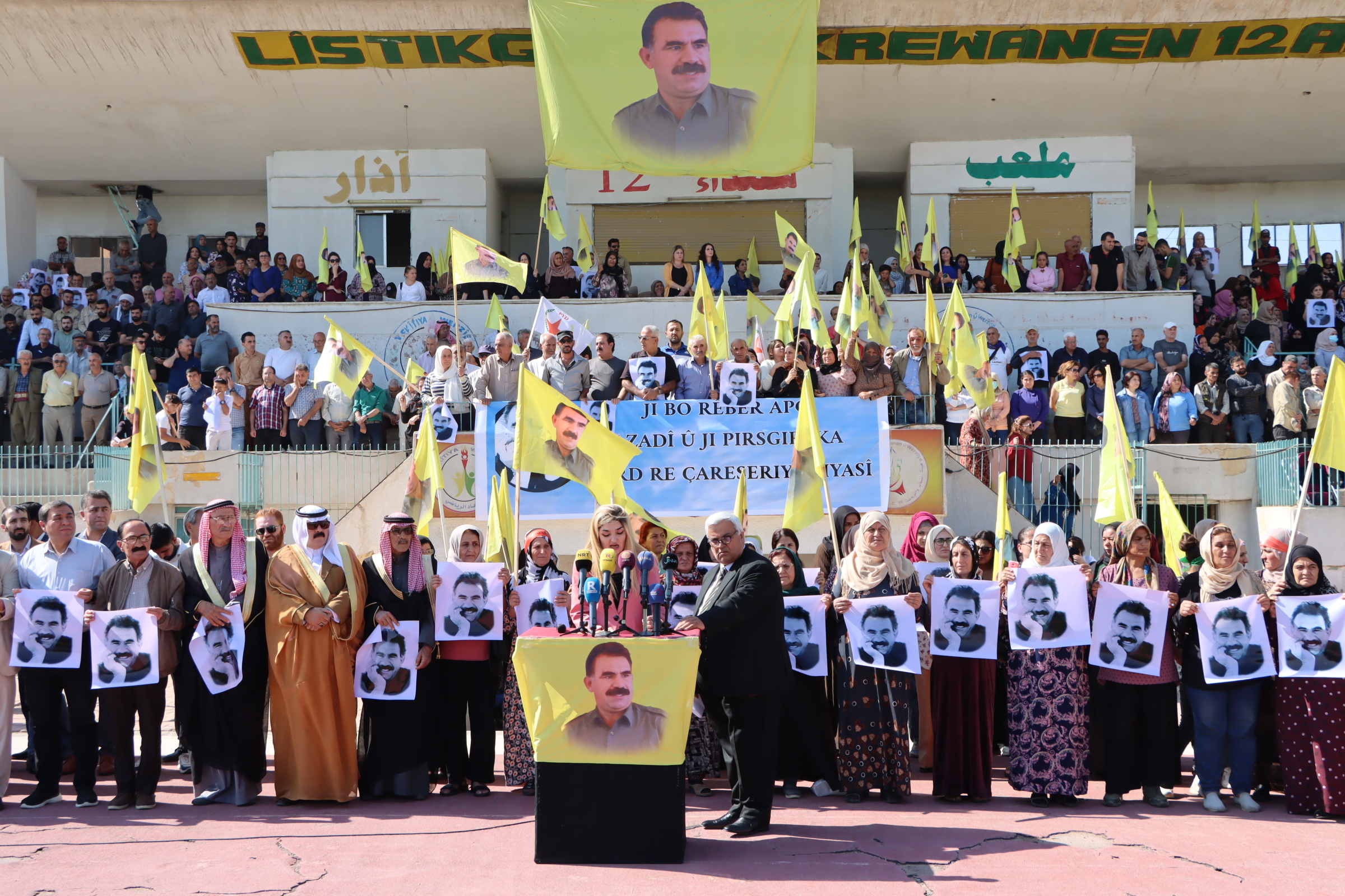 ‘Azadî ji Rêber Abdullah Ocalan re, çareserîya sîyasî Ji pirsgirêka kurd re’