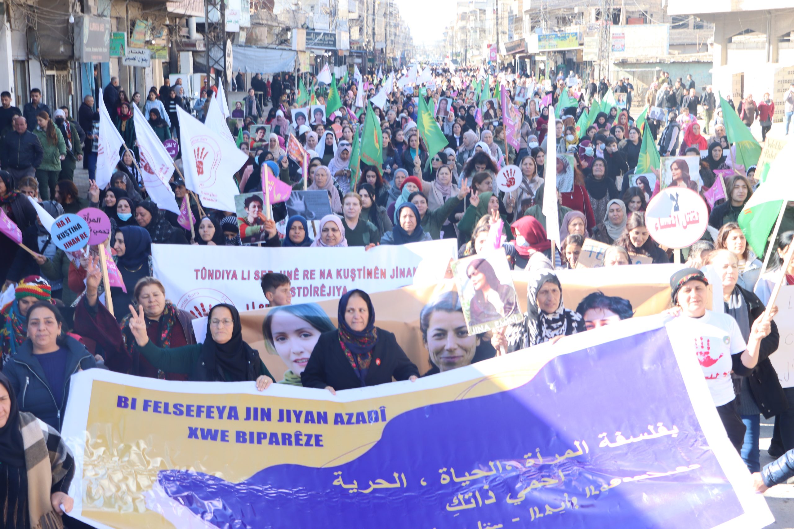 Jinên Qamişlo: Bi felsefeya Jin Jiyan Azadî xwe biparêze