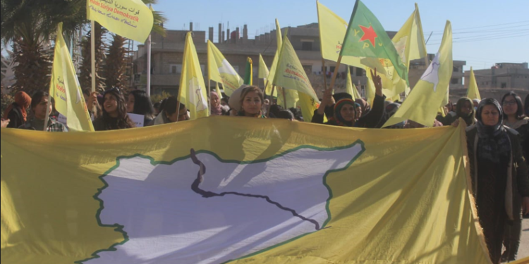 Ji bo piştgiriya QSD’ê welatiyên Amûdê daketin qadan