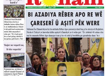 BI AZADIYA RÊBER APO RE WÊ ÇARESERÎ Û AŞÎTÎ PÊK WERE