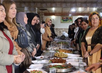 Xwarinên gelêrî li Qamişlo hatin çêkirin