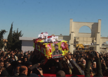 Bi merasîmeke girseyî şehîd Rêzan Orkêş li Amûdê hat oxirkirin