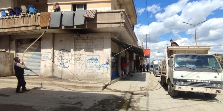 Pirsgirêka avê li bajarê Hesekê didome