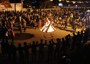 Li Qamişlo agirê Newroza 2025’an hat geş kirin
