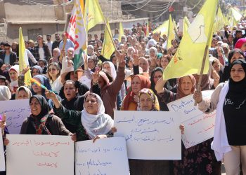 Şîniyên kantona Cizîrê reşnivîsa Destûra Sûriyê şermezar kirin