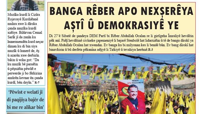 BANGA RÊBER APO NEXŞERÊYA AŞTÎ Û DEMOKRASIYÊ YE