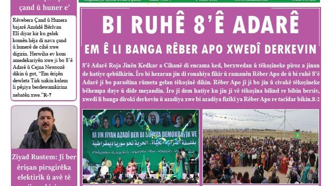 BI RUHÊ 8’Ê ADARÊ EM Ê LI BANGA RÊBER APO XWEDÎ DERKEVIN