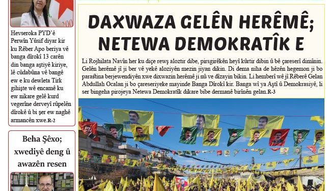 DAXWAZA GELÊN HERÊMÊ; NETEWA DEMOKRATÎK E