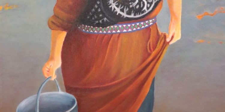 Di tabloyên wî de ked û berxwedana jinan