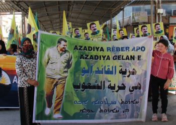 Ji bo azadiya Rêber Apo meşeke girseyî li Dêrikê hat lidarxistin