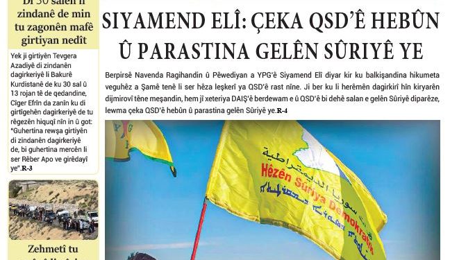 SIYAMEND ELÎ: ÇEKA QSD’Ê HEBÛN Û PARASTINA GELÊN SÛRIYÊ YE