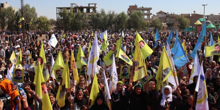 Li bajarê Dêrikê mitîngeke girseyî hat lidarxistin