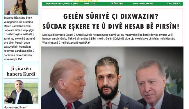 GELÊN SÛRIYÊ ÇI DIXWAZIN? SÛCDAR EŞKERE YE Û DIVÊ HISAB BÊ PIRSÎN!