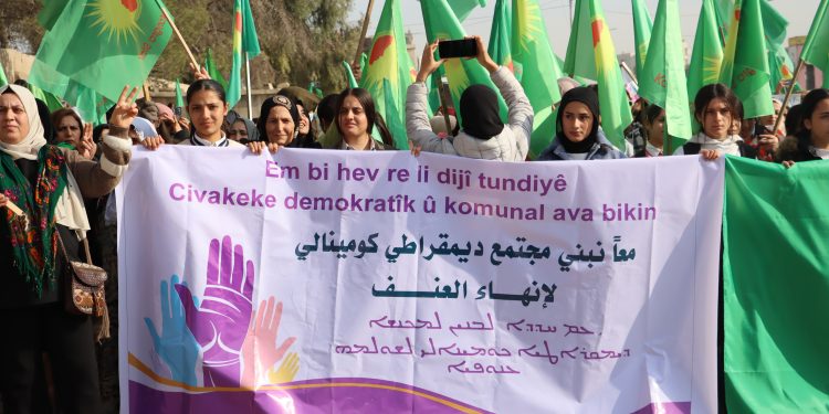‘Em bi hev re li dijî tundiyê civakeke demokratîk û komînal ava bikin’