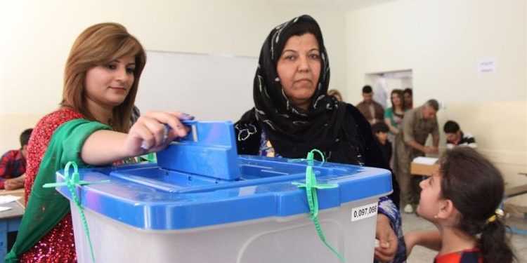 Beşdarbûna jin di hilbijartina Parlementoya Îraqê de