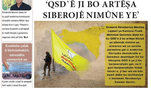 ‘QSD`Ê JI BO ARTÊŞA SIBEROJÊ NIMÛNE YE’