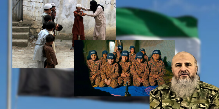 Li heremên dagirkirî îdeolojiya DAIŞ’ê fêrî zarokan dikin