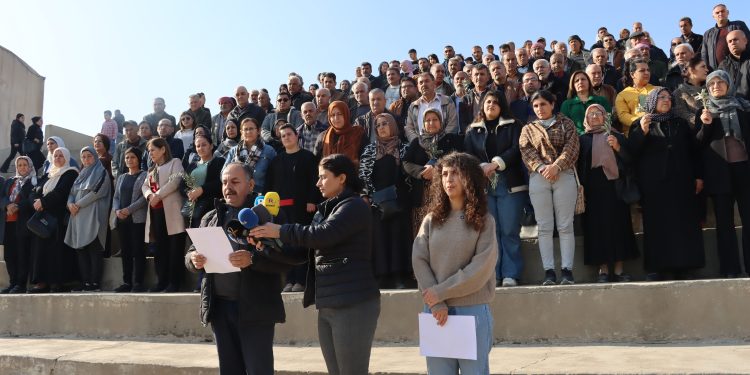 Di yekemîn salvegera koçberiya ji Şehabyê de, gel bi daxuyaniyekê helwesata xwe raber kirin