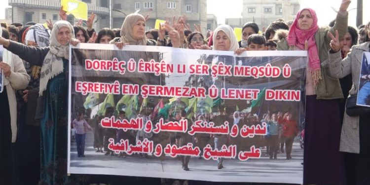 ‘‘Ev 14 salin gelê Şêxmeqsûd û Eşrefiyê liberxwedidin’’