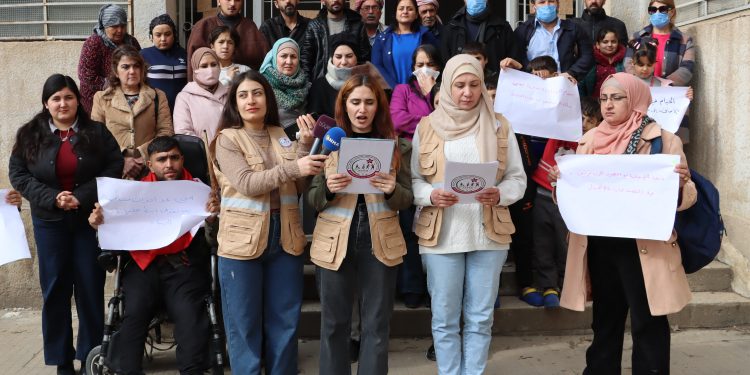 Rêxistina Nûdem banga piştgiriya koçberên astengdar kir