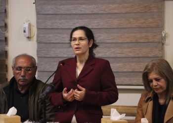 Ilham Ahmed têkildarî peymana 30’ê Çile ji Yekîtiya Rewşenbîrên Kantona Cizîrê re civînek li dar xist