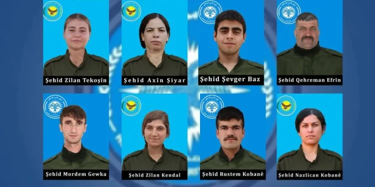 Nasnameyên şehîdên berxwedana Şêxmeqsûdê hatin aşkerakirin
