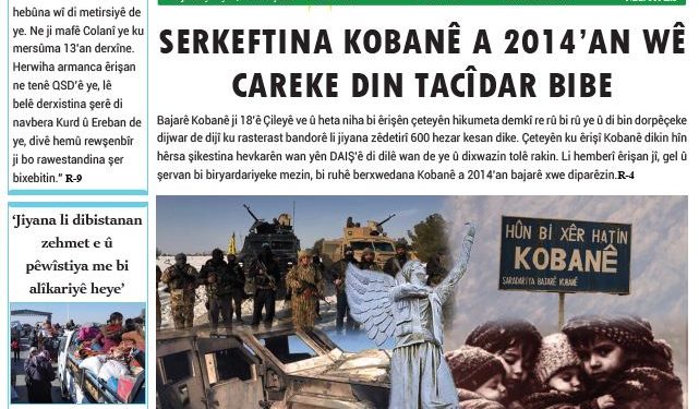 SERKEFTINA KOBANÊ A 2014’AN WÊ CAREKE DIN TACÎDAR BIBE