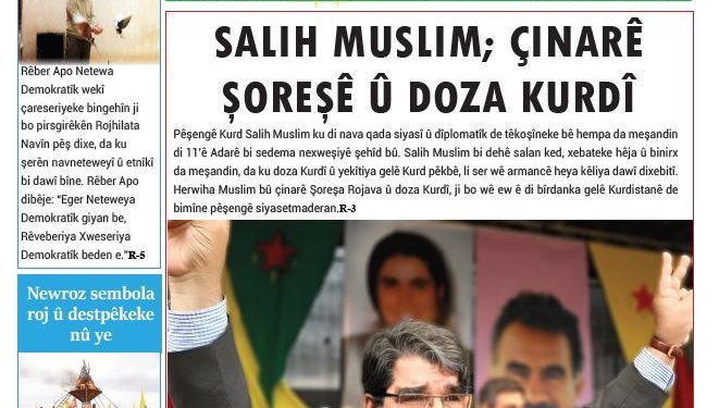 SALIH MUSLIM; ÇINARÊ ŞOREŞÊ Û DOZA KURDÎ
