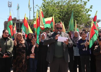 TEV-DEM’ê li  bajarê Dêrikê bi boneya 1’ê Gulanê daxuyaniyek da