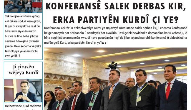 KONFERANSÊ SALEK DERBAS KIR, ERKA PARTIYÊN KURDÎ ÇI YE?