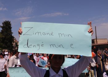 ‘Maf ne di axaftina bi zimanê dayikê de ye, lê di fermîkirina wê de ye’