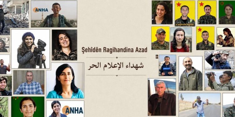 Têkildarî Roja Şehîdan YRE şehîdên ragihandinê bi bîr anîn