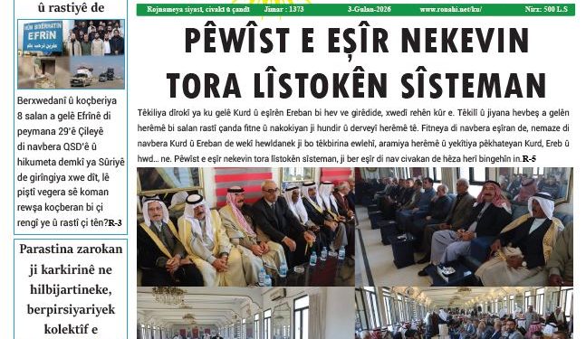 PÊWÎST E EŞÎR NEKEVIN TORA LÎSTOKÊN SÎSTEMAN