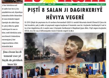 PIŞTÎ 8 SALAN JI DAGIRKERIYÊ; HÊVIYA VEGERÊ