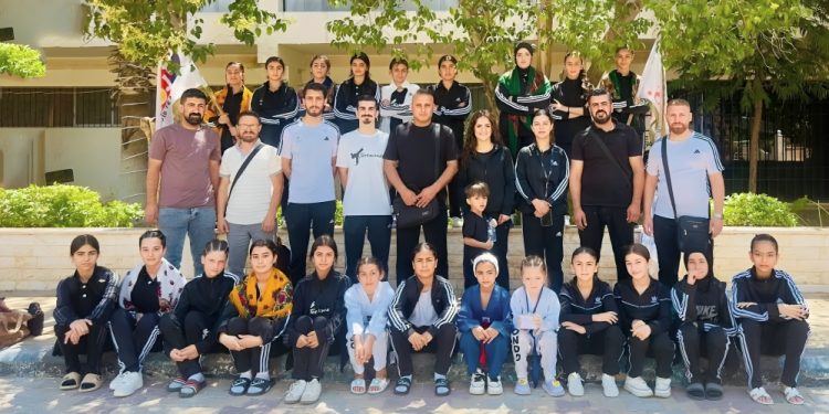 Cara yekem e ku Dibistana Pilingên Taekwondo tevlî kûpa Sûrî ya netewî dibe