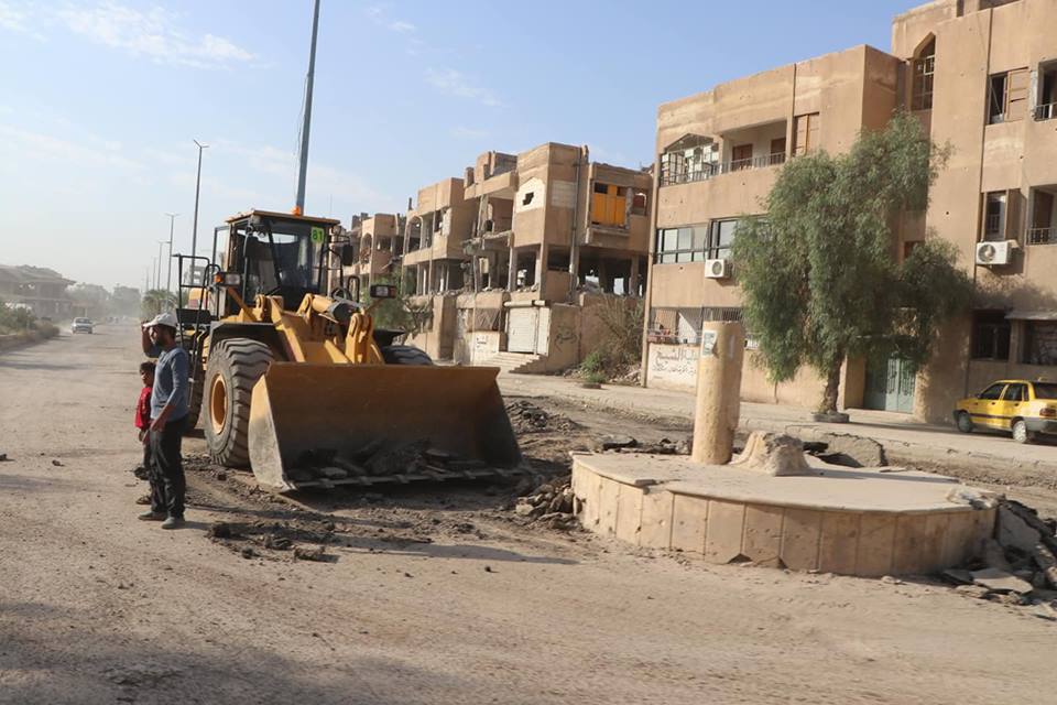 بلدية الرقة تعيد الحياة إلى شوارع المدينة