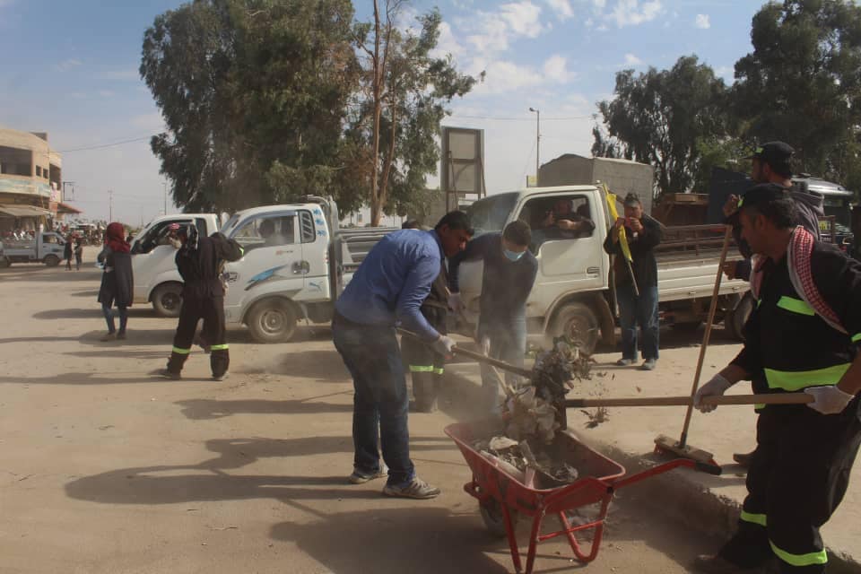 نحو بيئة نقية… حملة نظافة بتل تمر