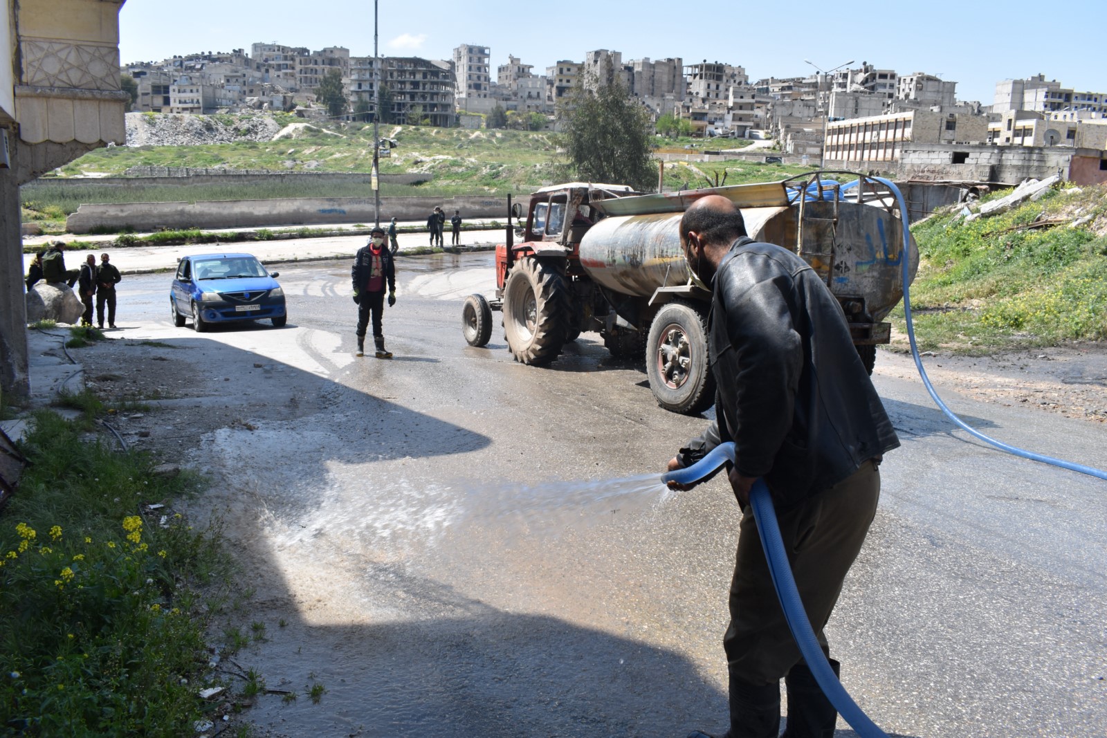 بلدية الشعب في حلب تتخذ جملة من التدابير الاحترازيّة لمنع تفشّي كورونا