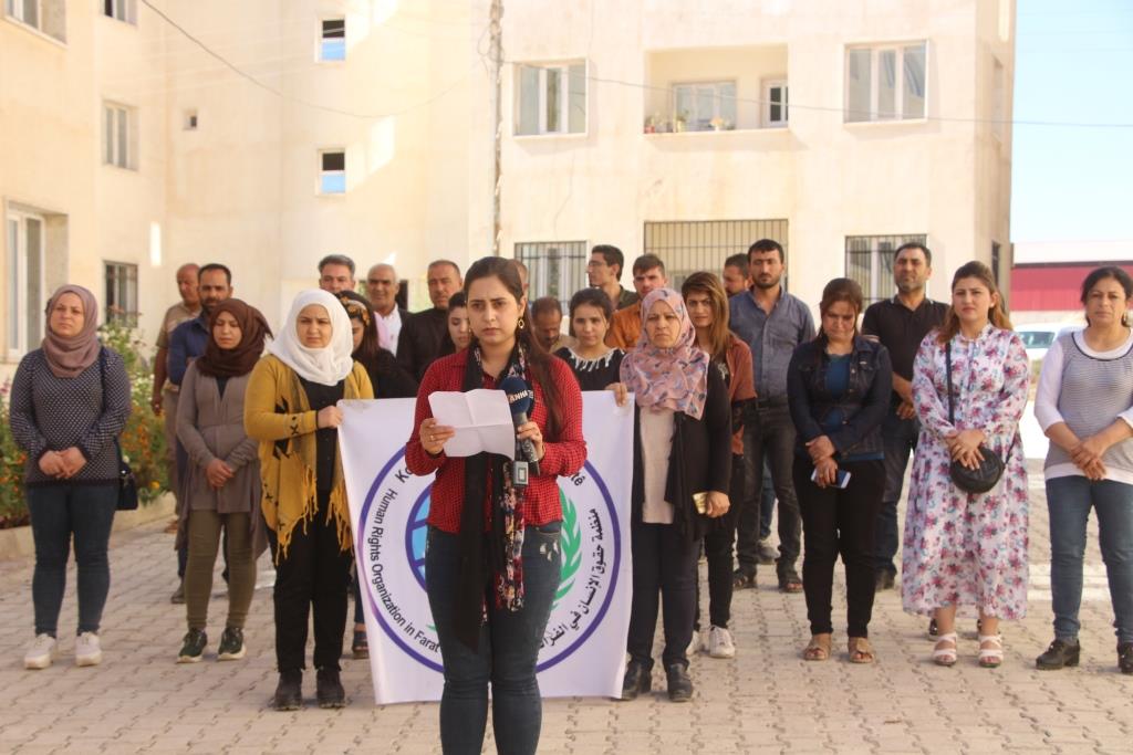 منظمة حقوق الانسان في إقليم الفرات تدعو المجتمع الدولي للتنديد بالغزو التركي