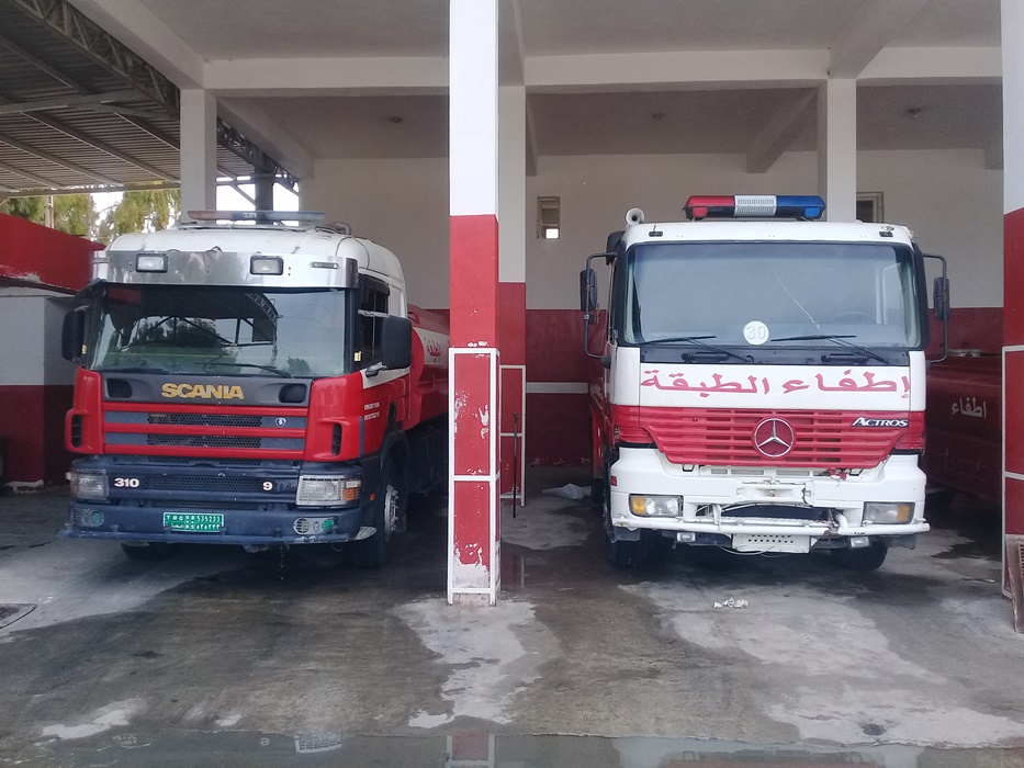 وحدة الإطفائية في الطبقة.. أعمال ومشاركات عديدة
