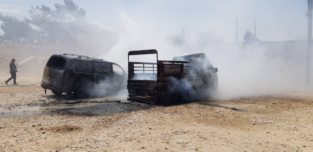 انفجار سيارة فان أمام مقر قيادة قوى الأمن الداخلي في مدينة الحسكة