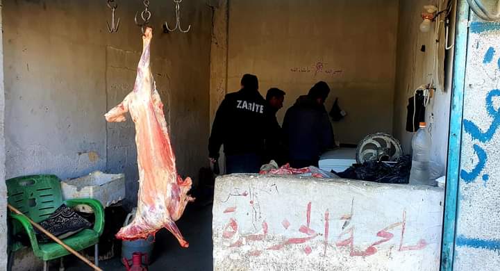 جولات للجنة الصحة بجل آغا لمراقبة الأسواق والمحلات