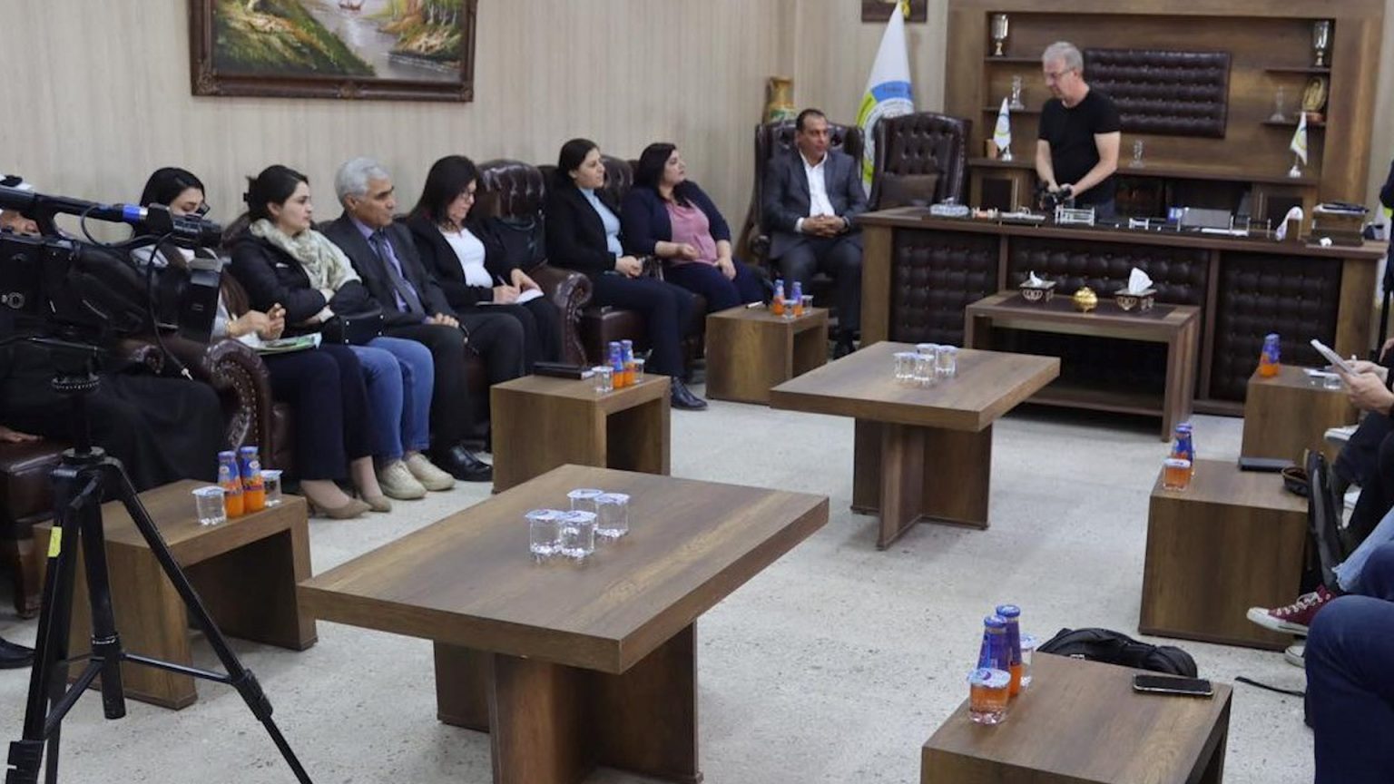 المجلس التنفيذي في الإدارة الذاتية يستقبل وفداً بلجيكياً