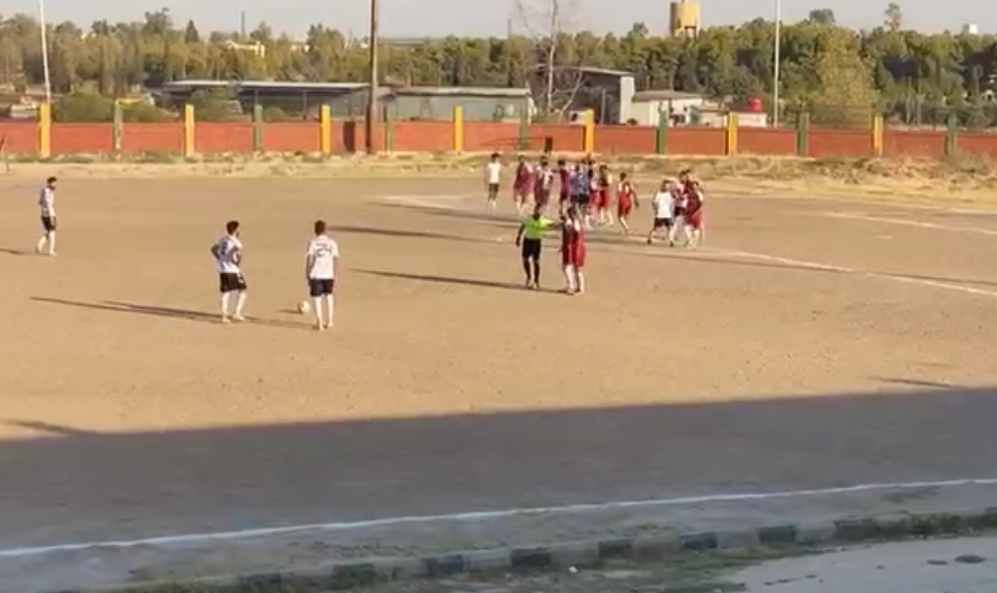 توقف مباراة بعد اعتداء على حكم ساحة في دوري إقليم الجزيرة